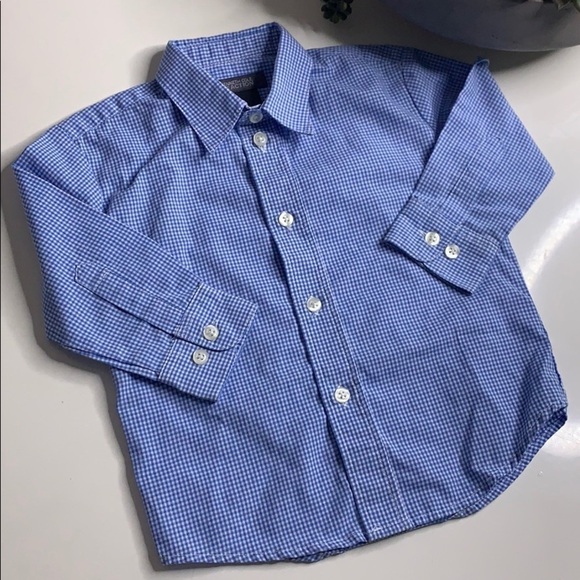 Kenneth Cole Reaction Long Sleeve gentleman Button Down shirt blue toddler 2T - Picture 4 of 5
